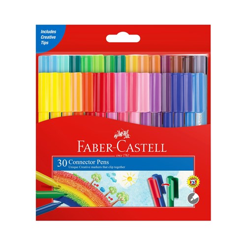 501631 - FABER CASTELL CONNECTOR PENS Coloured Wallet-30